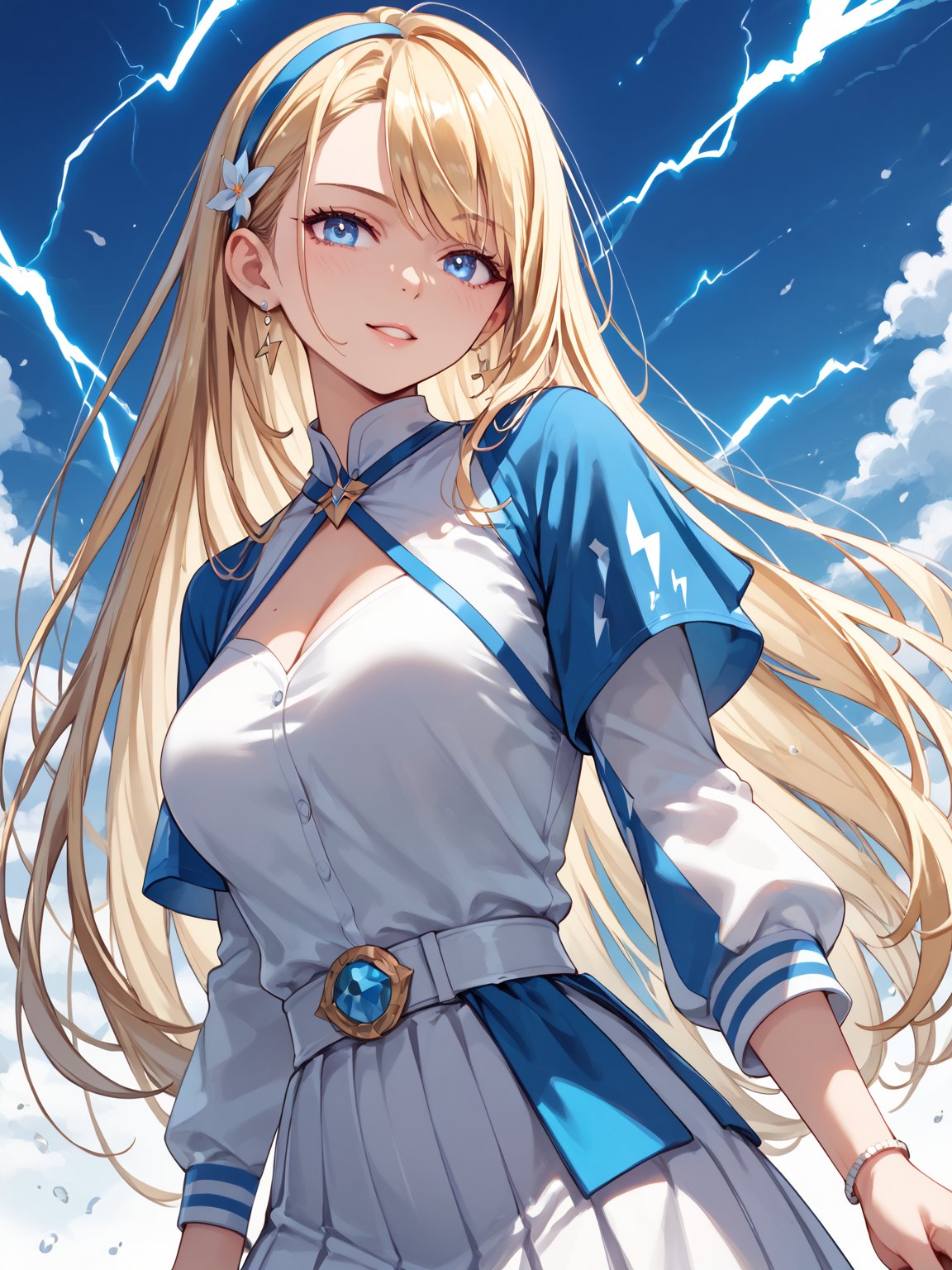 score_9,score_8_up,score_7_up,score_6_up, masterpiece, best quality, 8k, 8k UHD, ultra-high resolution, ultra-high definition, highres
,//Character, 
1girl, solo, long hair, blonde hair, blue eyes
,//Fashion, 

,//Background, white_background
,//Others, ,Expressiveh, 
lightning magic charging