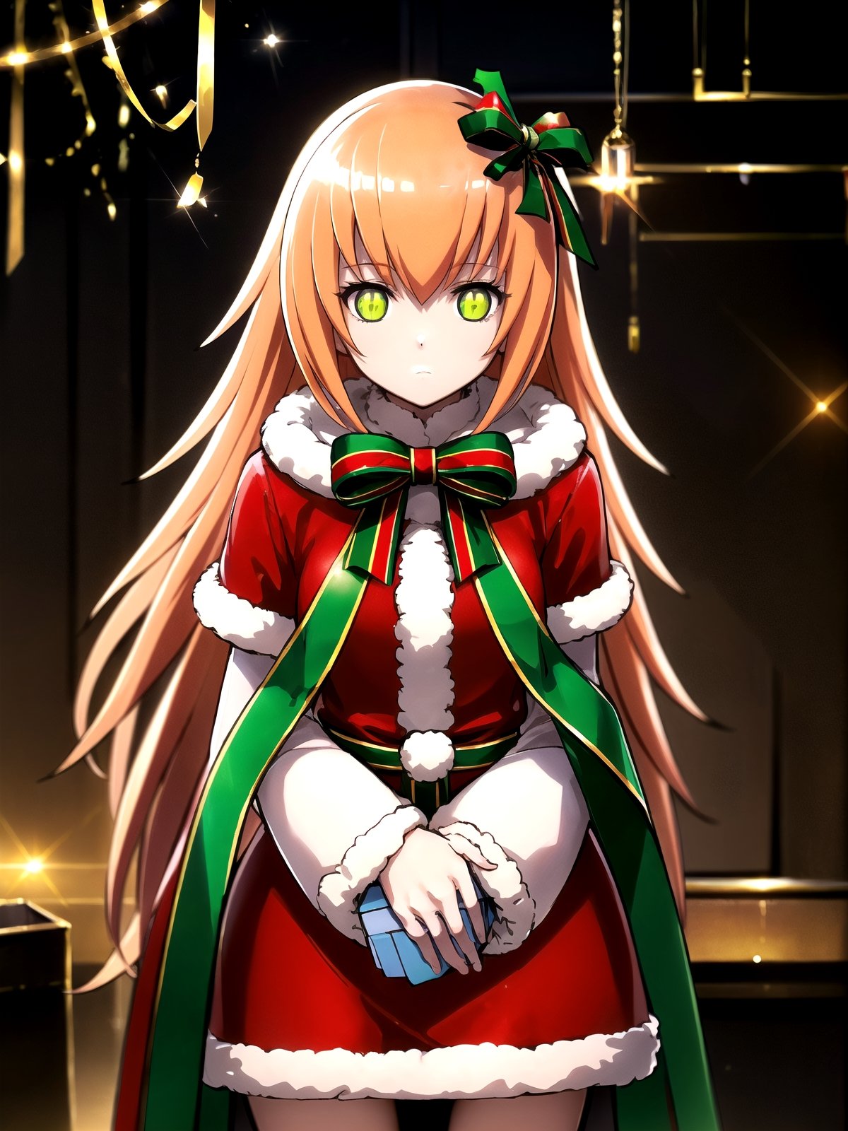 (masterpiece), (best quality), 8k illustration,
//Character,
overlordentoma, 1girl, solo, gift,
//Fashion,
santa_costume,
//Background,
indoors, christmas, ,cz2128 delta