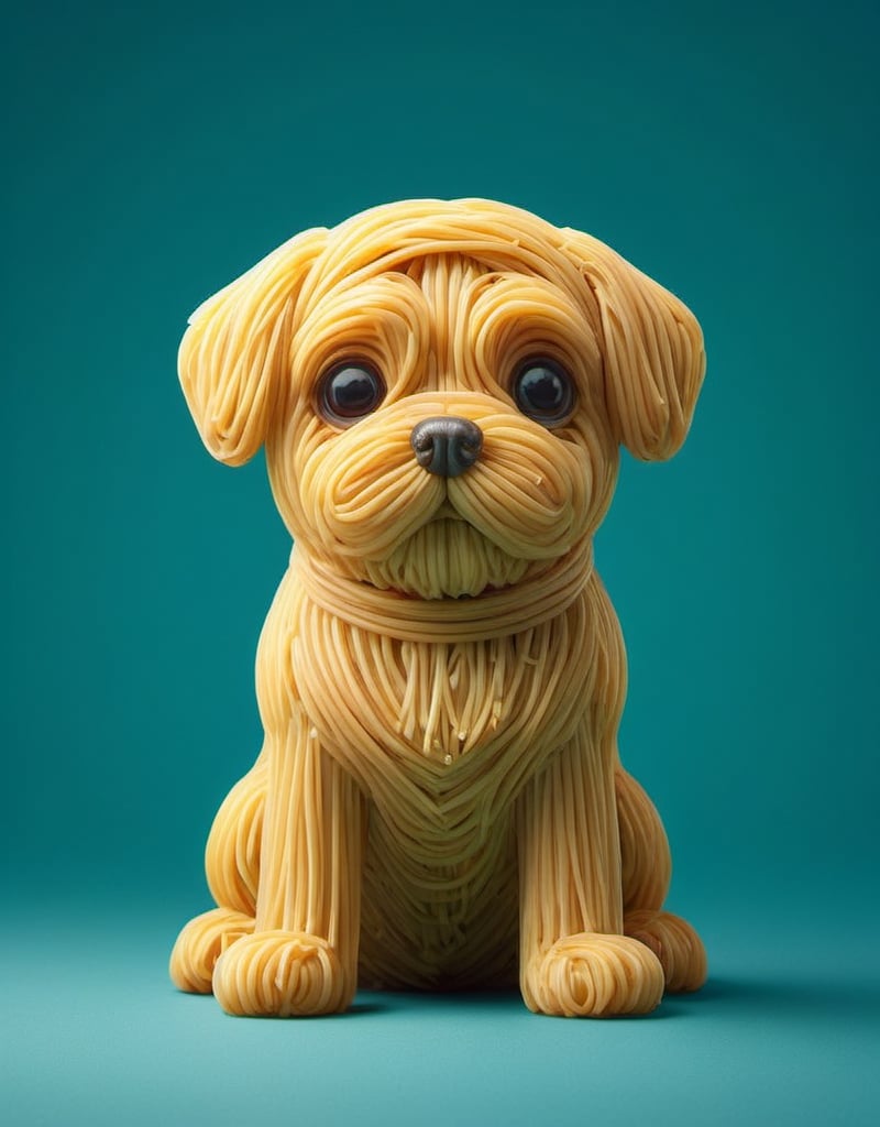 a detailed photo of a chibi dog made of Fettuccine ,(((isolated on a plain green background))),
macro photography, hyper detailed, trending on artstation, sharp focus, studio photo,8K,detailmaster2,