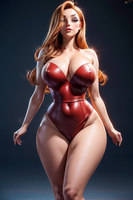 (master piece), (ultra-detailed), (highres, realistic:1.2), Luma, elegant and beautiful, stands tall with a strong posture. Her presence is captivating, radiating confidence and grace. Her figure is curvaceous, with breasts that possess a voluminous proportion, accentuating her femininity,High detailed ,JessicaWaifu