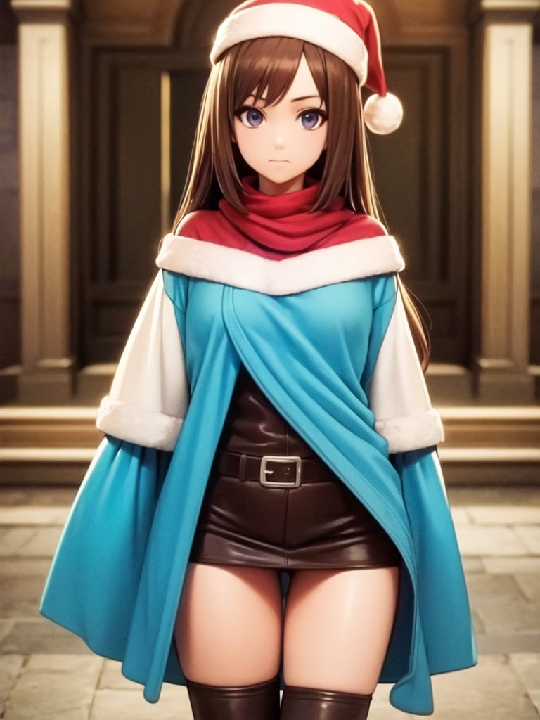 //Quality,
masterpiece, 8k, 8k UHD, best quality, ultra detailed, 
,//Character,
1girl, cowboy_shot, looking_at_viewer,
,//Fashion,
santa_costume, 
,//Background,
winter, indoors,
,//Others,
,AOTSalute