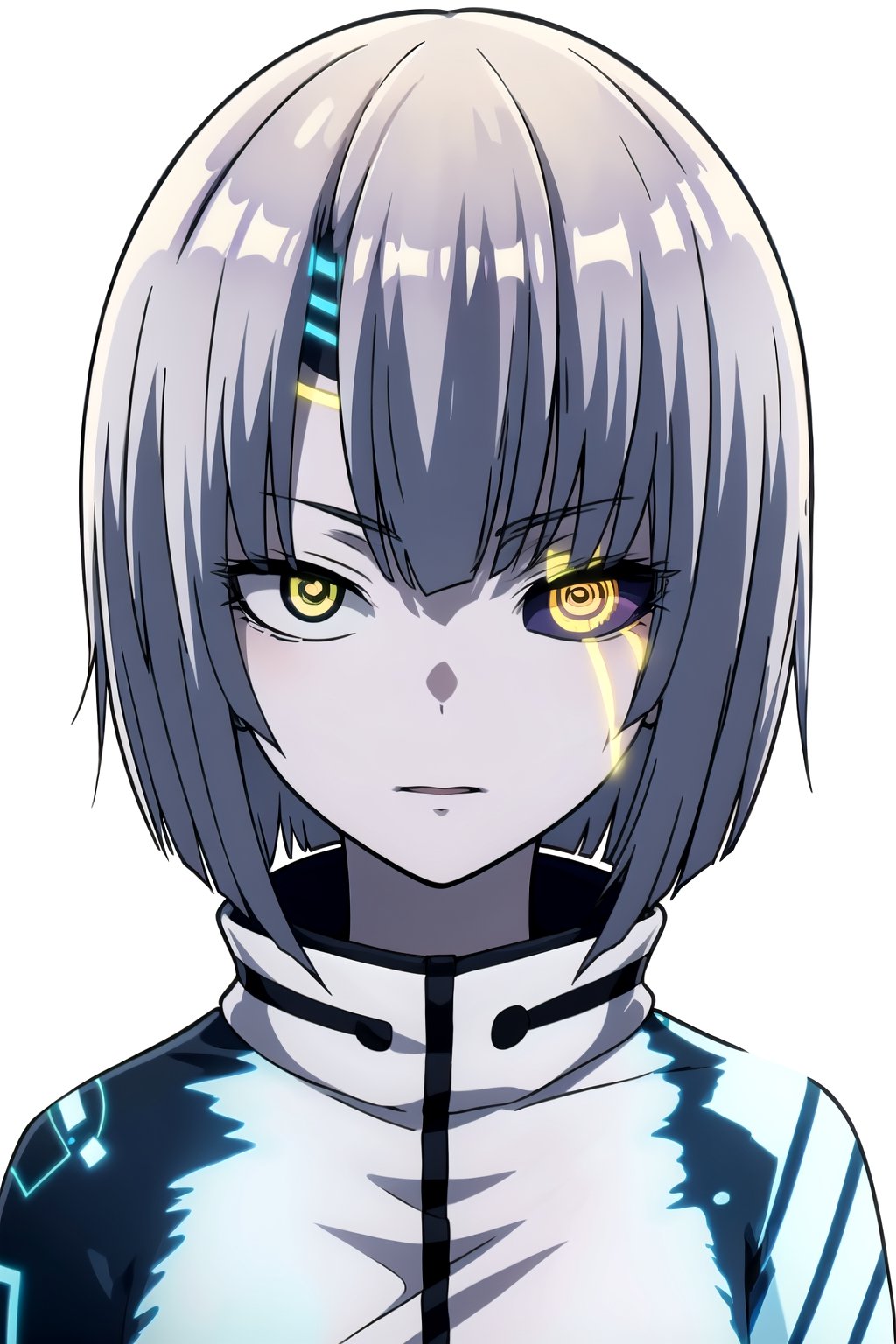 //Quality,
masterpiece, best quality
,//Character,
1girl, solo
,//Fashion,
,//Background,
white_background, simple_background, blank_background
,//Others,
,phSaber, ,atar, yellow eyes, heterochromia, colored sclera, glowing, looking at viewer, black sclera, short hair