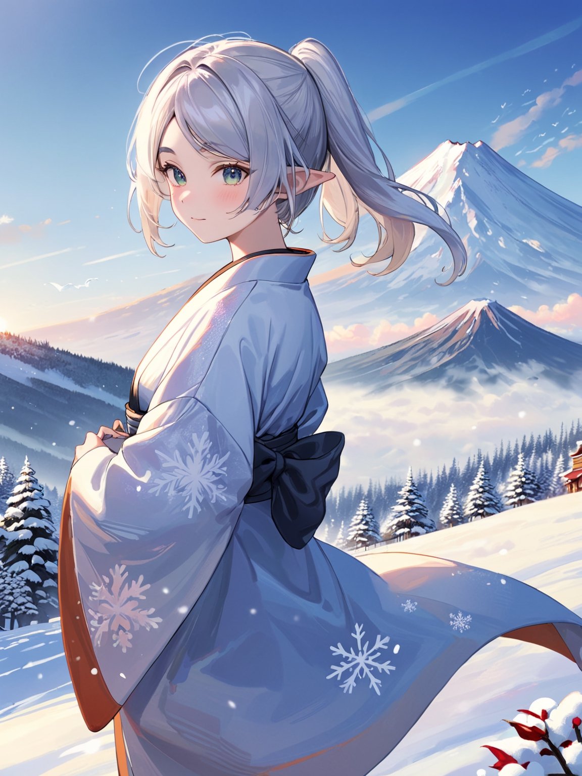 //Quality,
photo r3al, detailmaster2, masterpiece, photorealistic, 8k, 8k UHD, best quality, ultra realistic, ultra detailed, hyperdetailed photography, real photo
,//Character,
1girl, solo, cowboy_shot, looking_at_viewer
,//Fashion,
kimono
,//Background,
mount fuji, outdoors, winter, snow
,//Others,
happy new year, dragon