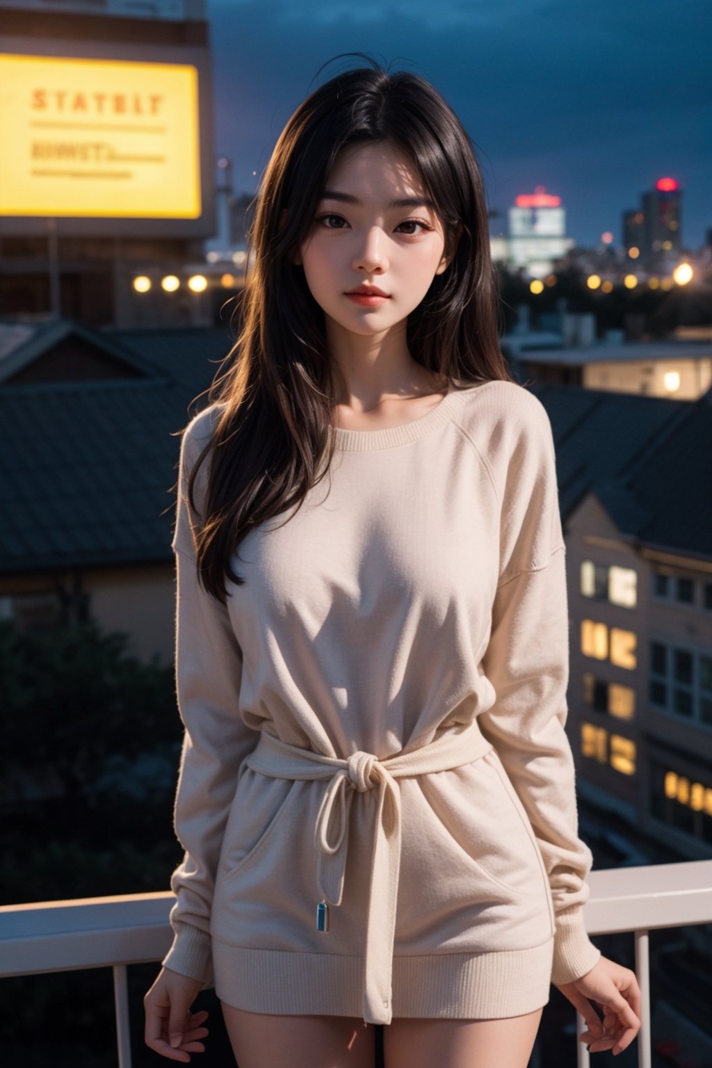 taeyeonlorashy, taeyeon,Me,a beautiful child,20 years old,on top of a tall building at night,city in the background,she wears a loose sweatshirt over her breasts,naked pussy,8k,sex,realistic pussy,big breasts,pretty girl,slim body,slender girl,correct anatomy,slim body,petite body,long straight black hair,slim waist,child's body,maximum realism,top quality,slope,detailed body,child's face,hidden hands