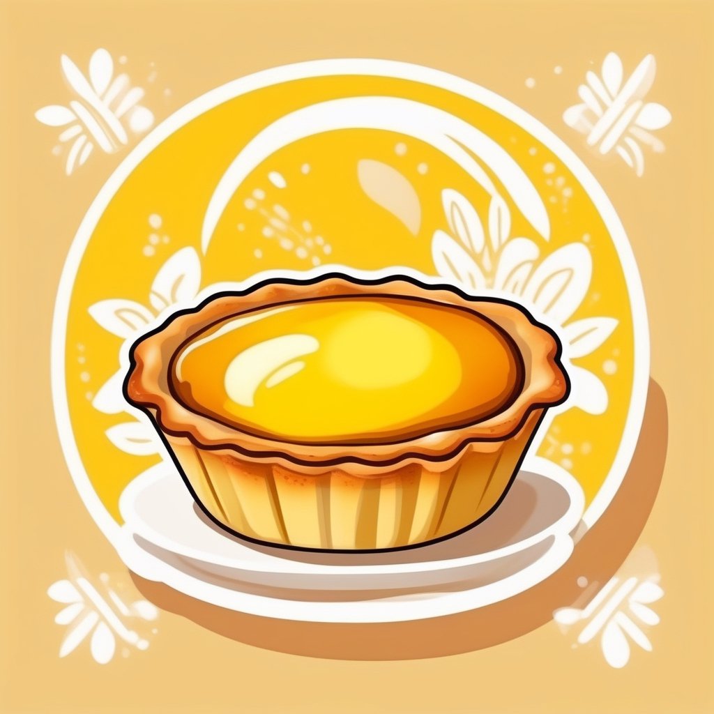 Portuguese egg tart, vector, illustration,White thick line border,cartoon style, vector style,
8k,white_background,p1c4ss0,simple_vector