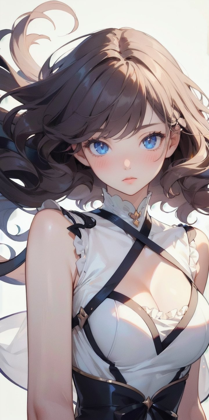 (extremely detailed CG unity 8k wallpaper),(((masterpiece))), (((best quality))), ((ultra-detailed)), (best illustration),(best shadow), ((an extremely delicate and beautiful)),dynamic angle,floating, solo,((1girl)),{long wavy curly hair},expressionless,,silk shawl, frills,cute anime face,blush,(beautiful detailed eyes),Extremely Realistic,1 girl