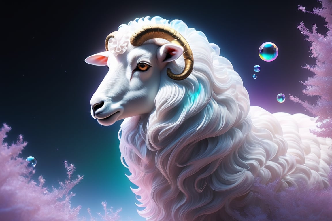 A sheep has gone missing. Shepherd. milk and honey. The person on the desert, male, full body, furry skin, fantasy, subsurface scattering, perfect anatomy, glow, bloom, bioluminescent liquid, zen style, still film, cold color, l vibrant and volumetric light (masterpiece, top quality, best quality, official art, beautiful and aesthetic: 1.2), extremely detailed, (abstract, fractal art: 1.3), colorful hair, more detailed, detailed_eyes, snowing, smoke bubbles, light particles, 33 year old male face, perfect body, five fingers, perfect hands, anatomically perfect body, sexy posture, (black eyes), (gray hair), very long hair, long white simple dress, white shorts, dynamic angle, depth of field, hyper detailed, highly detailed, beautiful, small details, ultra detailed, best quality, 4k,((full body)), face to jesus,photo r3al