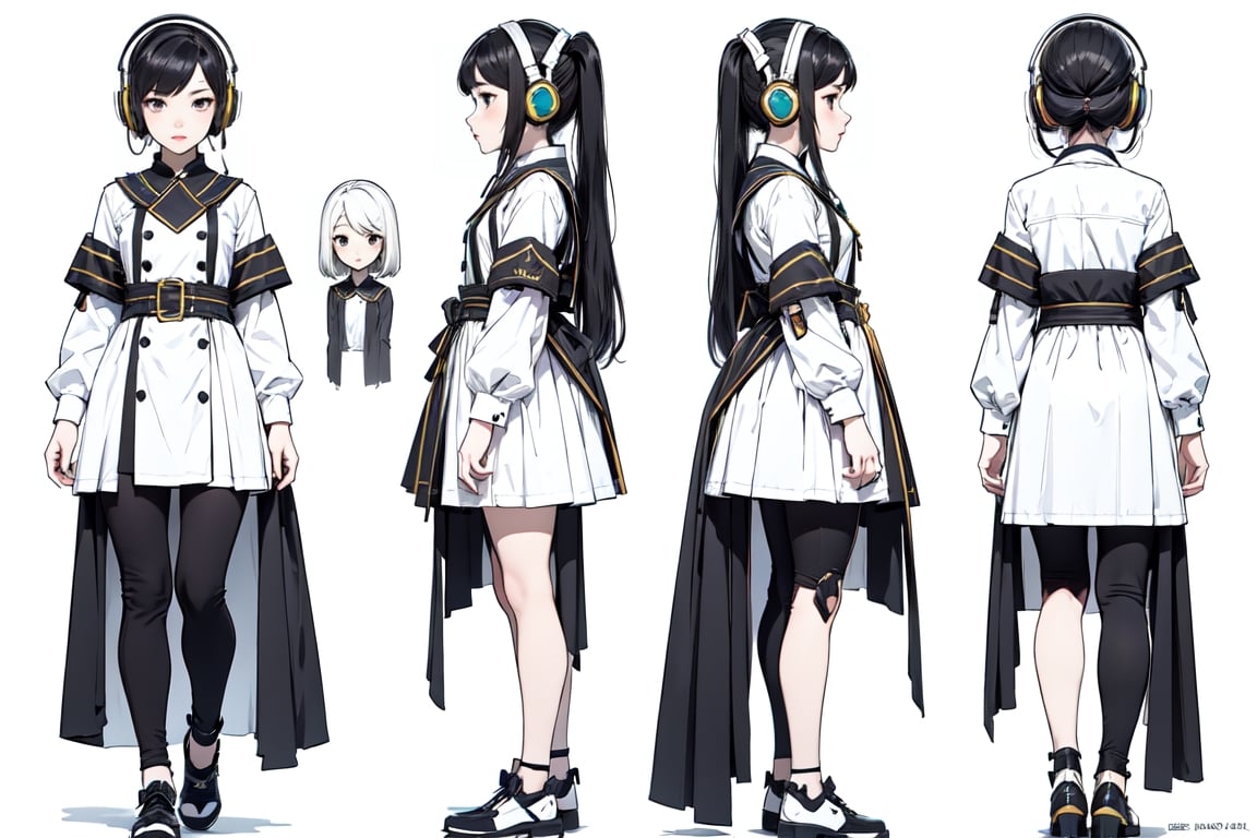 mechanical overwatch 2 character, girl with headphones,


character design sheet, character design, front view, side view, (same character from different angles), ((solid background, simple background color, flat background)),sadie,monochrome,line anime, fullbody, big face, big head, mature