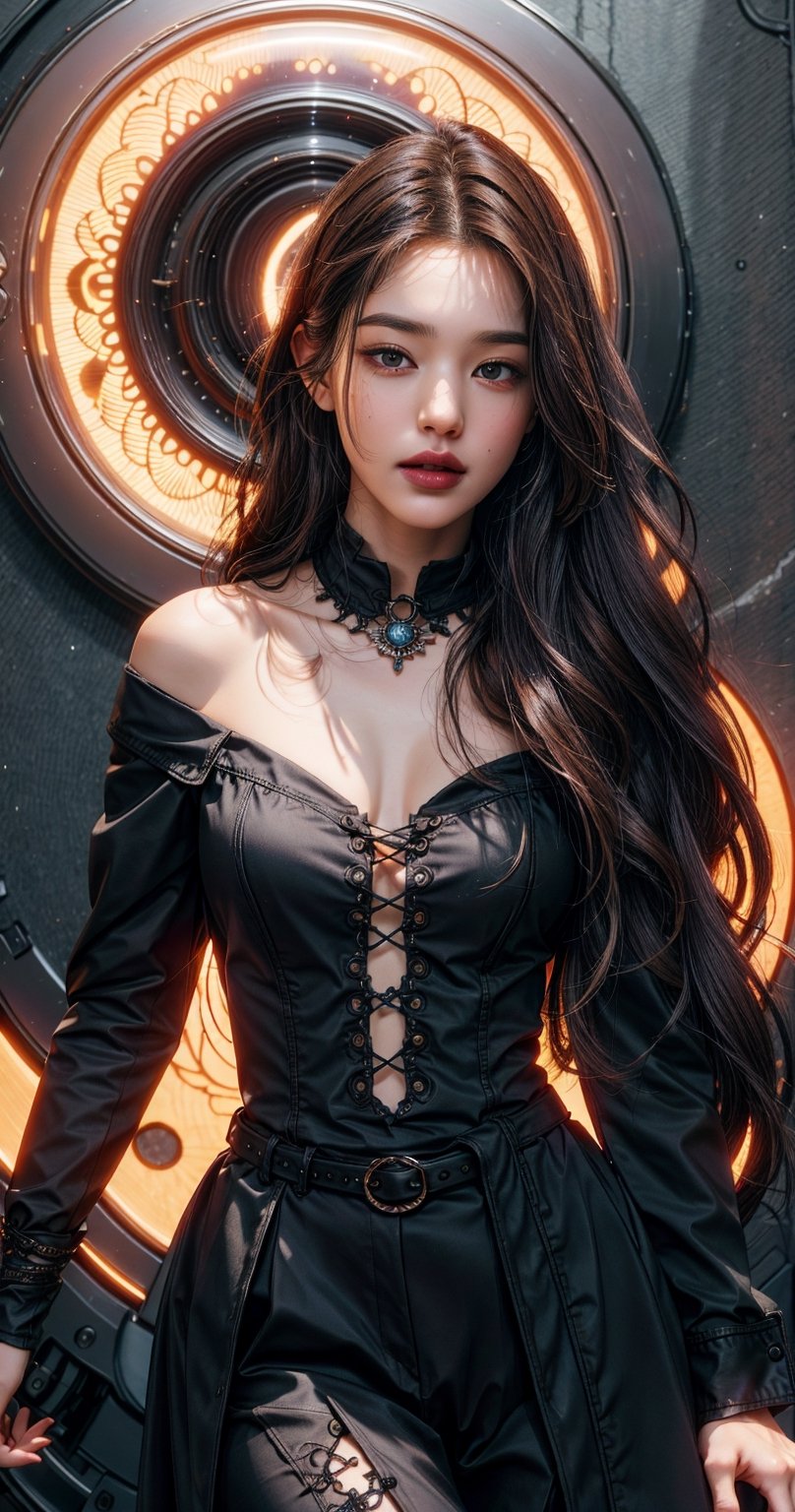 masterpiece,{{{best quality}}},(illustration)),{{{extremely detailed CG unity 8k ,Brilliant light,cinematic lighting,long_focus, Women, cut face (medium_breasts)High detailed, longhair, ghost in background , long hair ,looking_at_viewer,Halloween costume, midnight ,inblackholetech,midjourney,jwy1