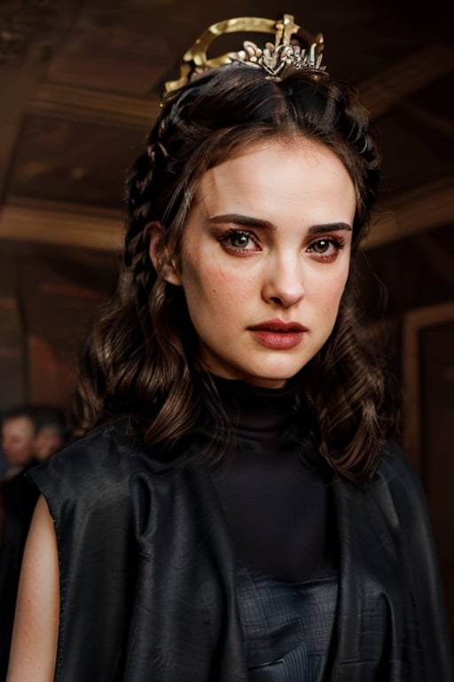 Padme Amidala, Natalie Portman, Empress, crown, royal, cape, Lady Vader,Detailedface.