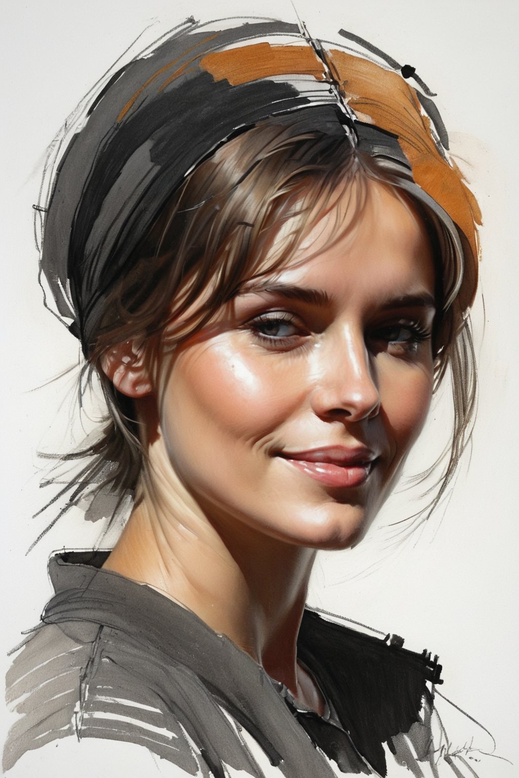 Portrait Of Nina pastel 7 Sty Image Created By Veter Tensor Art