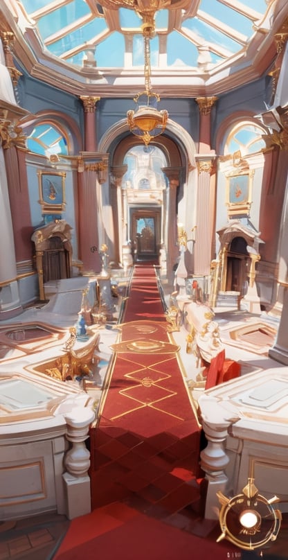 masterpiece, best quality, 8k, 3d, 2.5d, official art, in theme of (mid-Victorian-era),palace, hall, (royal_court), victorian, royal_match style, crown, jewel, statue,
behance, art station, pintrest, game enviroment design, wireframe, mobile professional game ui design, poker elements, game ui ux design, Concept art,no_human,Concept art,3DMM