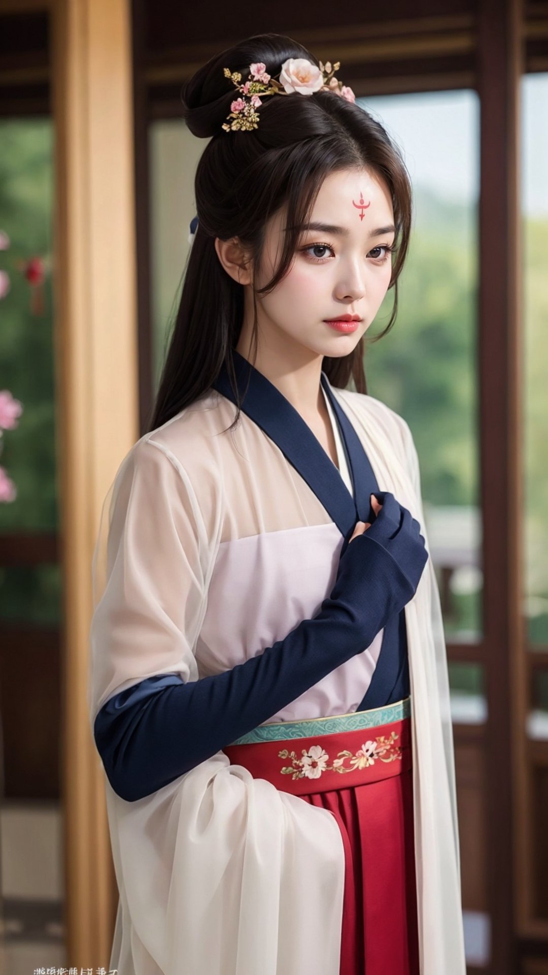 tienhiep, hanfu,
(Hands:1.1), better_hands, realhands
1boy, solo, long hair, black hair, hair ornament, long sleeves, upper body, flower, see-through, blurry background, facial mark, chinese clothes, forehead mark, realistic, hanfu, tienhiep,mature,man,cute blond boy,Germany Male, (male neck, male chest)