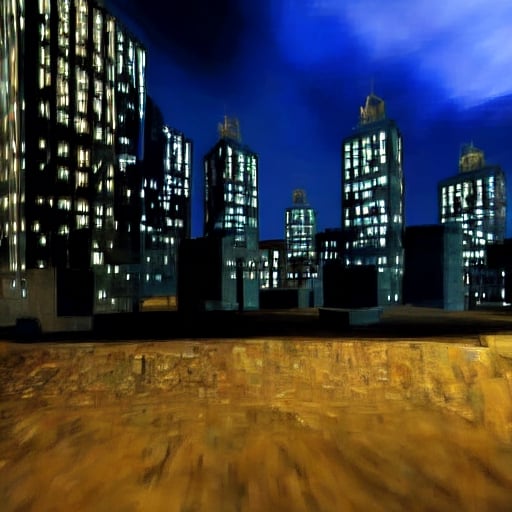 city, night, cityscape, dirt,