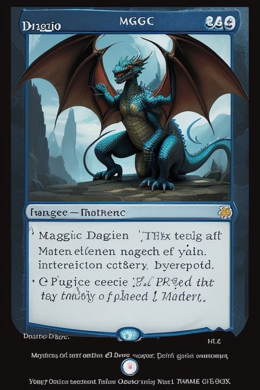 Magic the gathering dragon card,