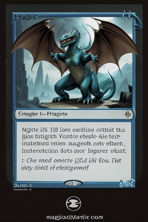 Magic the gathering dragon card,