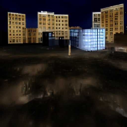 city, night, cityscape, dirt,