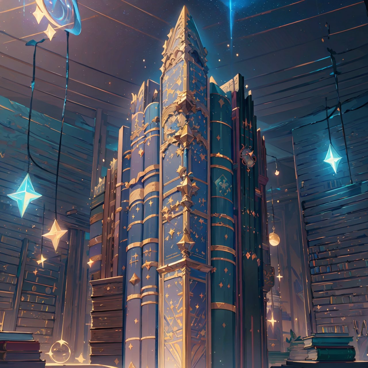 Frontal side, finely detail, Depth of field, (((masterpiece))), ((extremely detailed CG unity 8k wallpaper)), intricate detail, (best illumination, best shadow), (((magic around))), ((astral bibliothecary)), (((night firmament with stars in the sky))),
