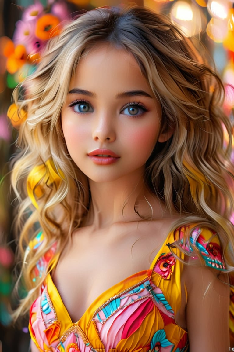 A beautiful woman in her 20's ,close_up, torso visible, exuding confidence and elegance, in a random dress stands , beautiful body and face, perfect body, (best quality,4k,8k,highres,masterpiece:1.3),slender body,extremely detailed face and skin,detailed eyes,,vibrant colors,, detail XL