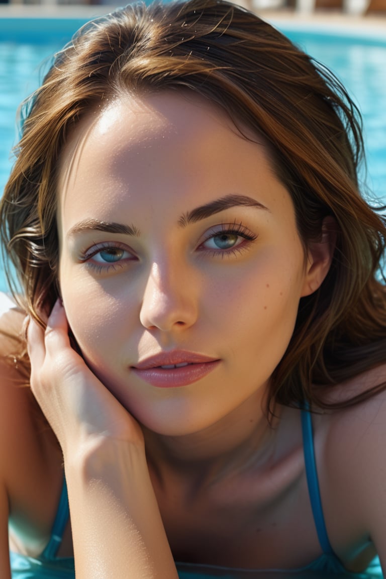 Woman relaxing by the pool, (highly detailed face:1.4), Ultra High Resolution, (Realistic: 1.4), image hyperealism, . She exuded grace and elegance, full body shot
more detail XL,, (dynamic seducing pose),Vanessa