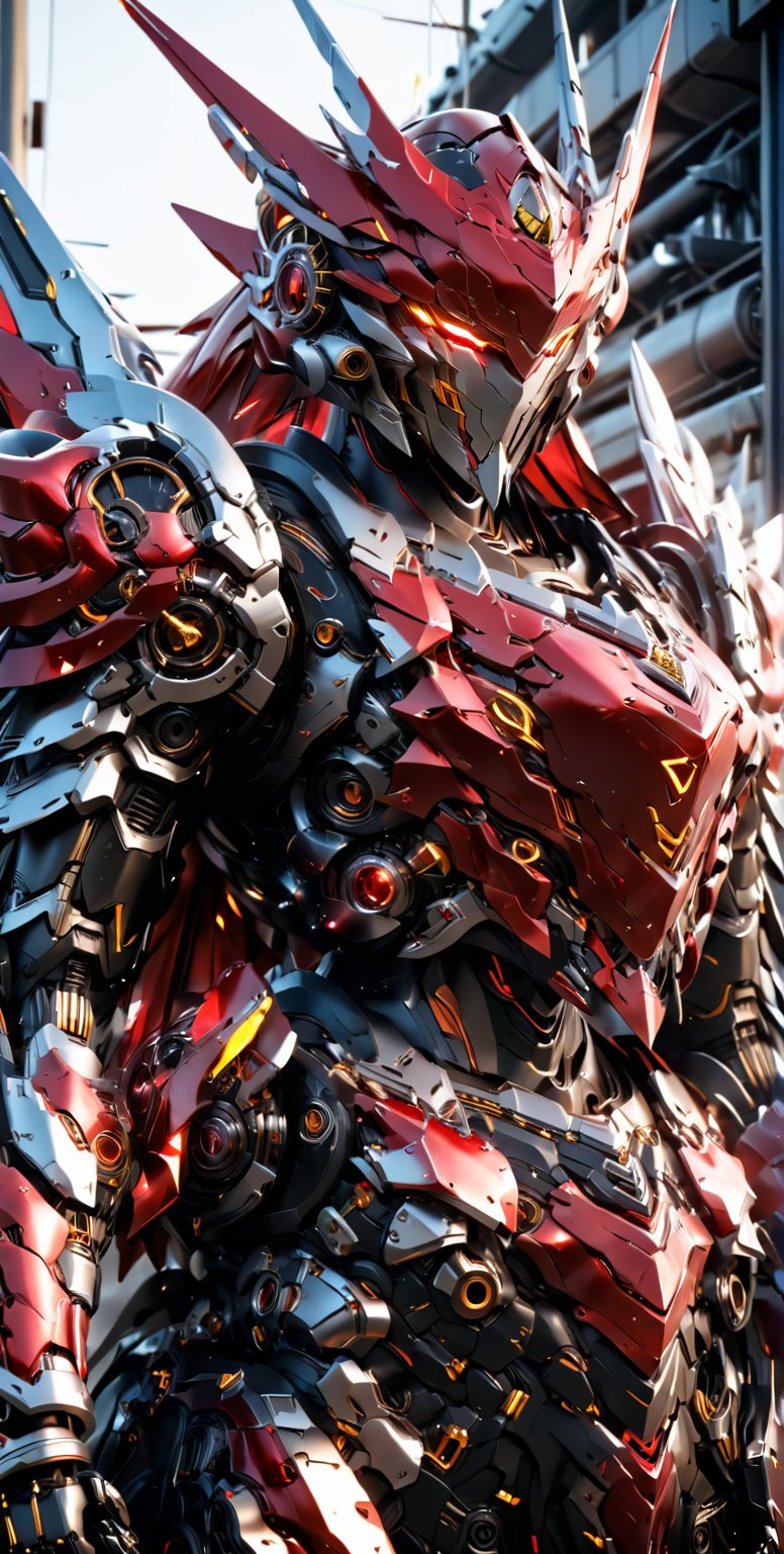 Aesthetic film photography, grain film, cinematic, science fiction, military science fiction, genetic engineering gone wrong leads to mechanical creatures. Knight, close-up, elemental, robotic, dazzling, sulfurous, fantastic ruby armor, glowing eyes.
,mecha\(hubggirl)\,LegendDarkFantasy,DonM3l3m3nt4lXL,charcoal \(medium\),cyborg style,cyborg,glitter,android,DonMM1y4XL,niji5,monster