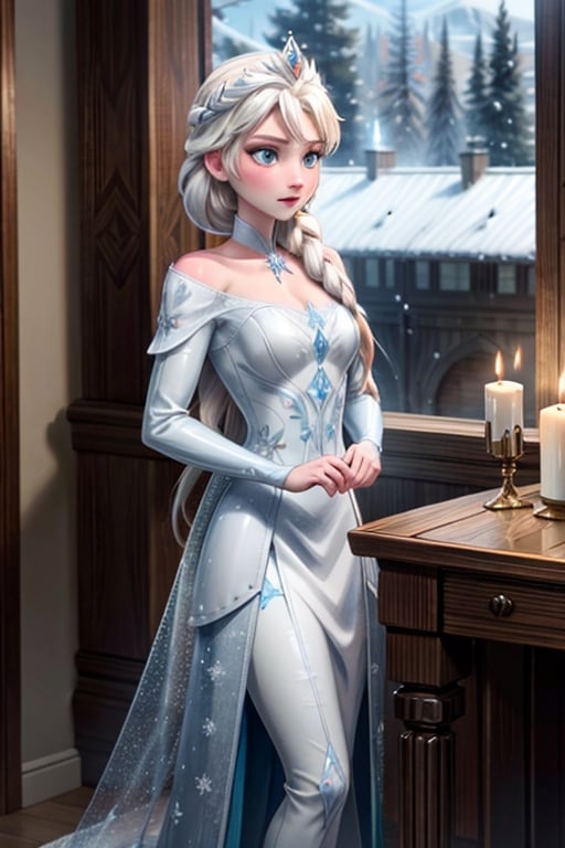 Elsa, latex, armour, ice, snow, winter, sword, crown,