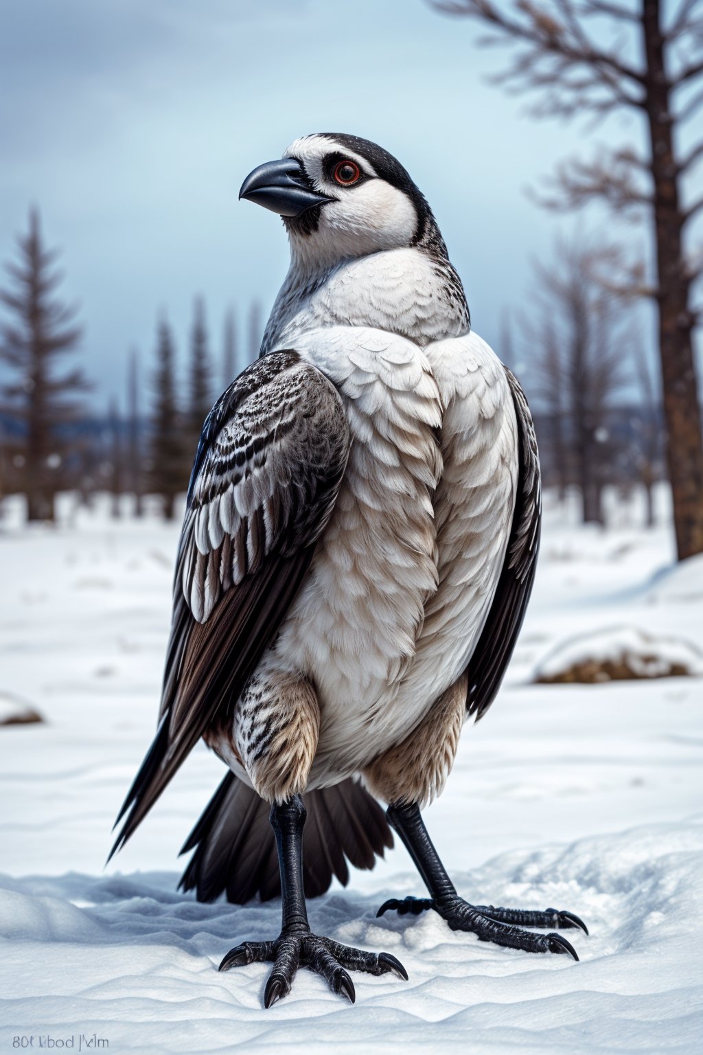 white feathers, white plumage, snow, in the arctic, scary appearance, bad proportions, opium_bird, (((humanoid bird))), (((bird))), feathers all over the body, feathers,
photography,creepy,photography, 8k, hi res, 40mm lens, (Best quality:1.2), (masterpiece:1.2)