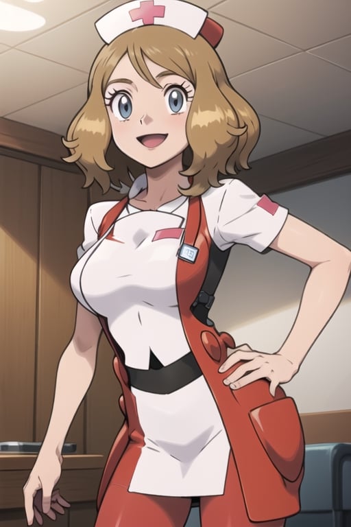 Serena, happy_face, nurse_suit_rose