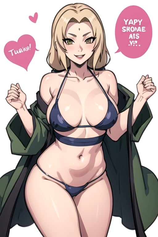 tsunade, happy_face, bikini