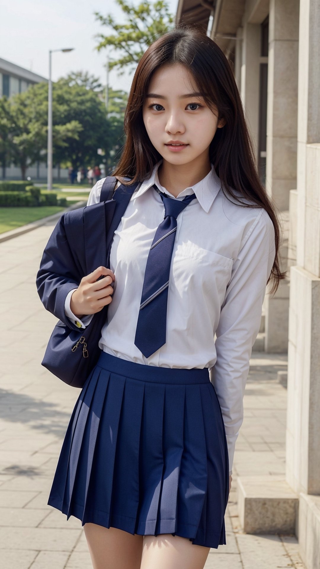 school uniform,
korean university student,
goddess,
21 years old
