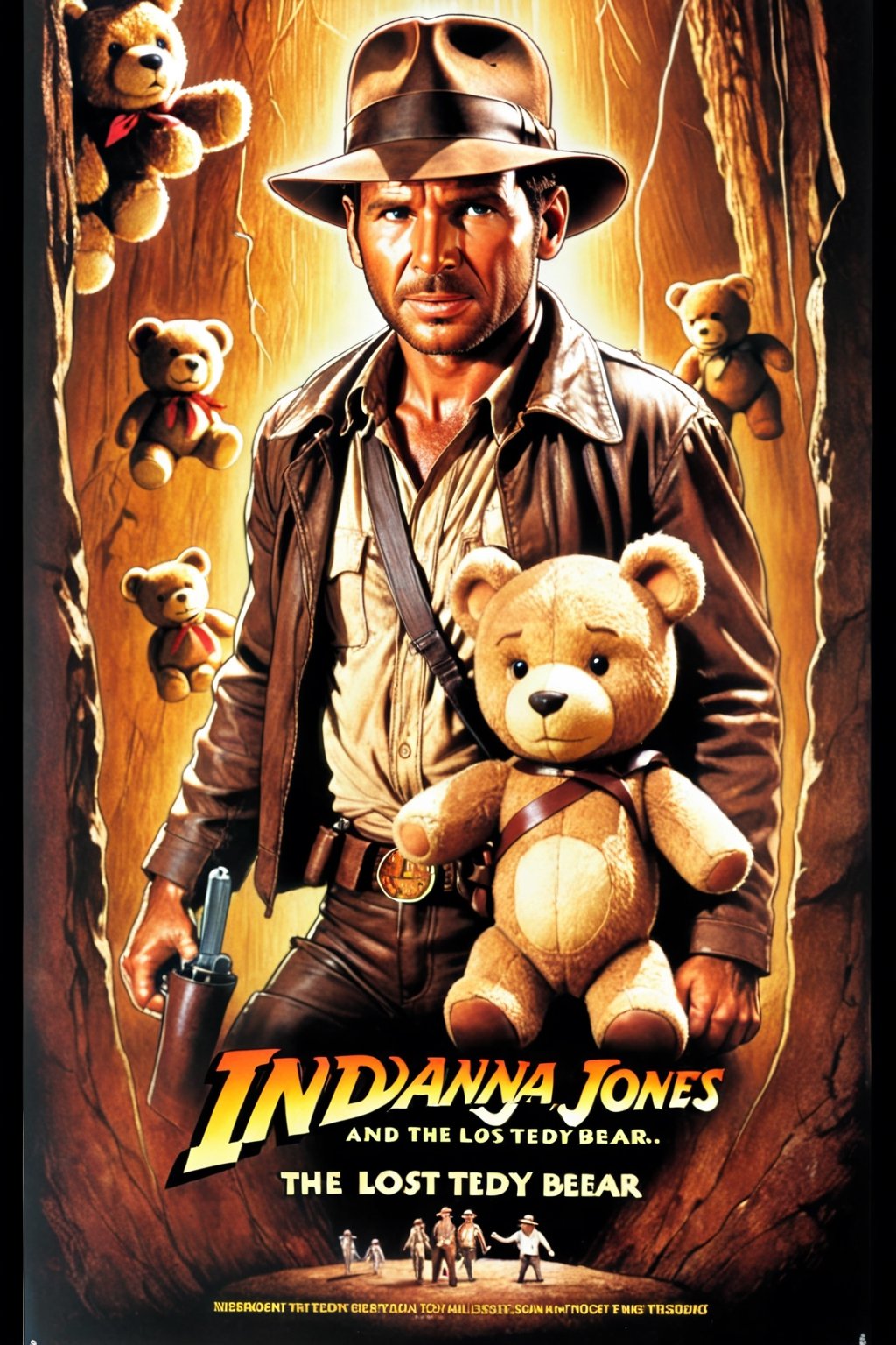 Movie poster of Indiana Jones and the Lost Teddy Bear