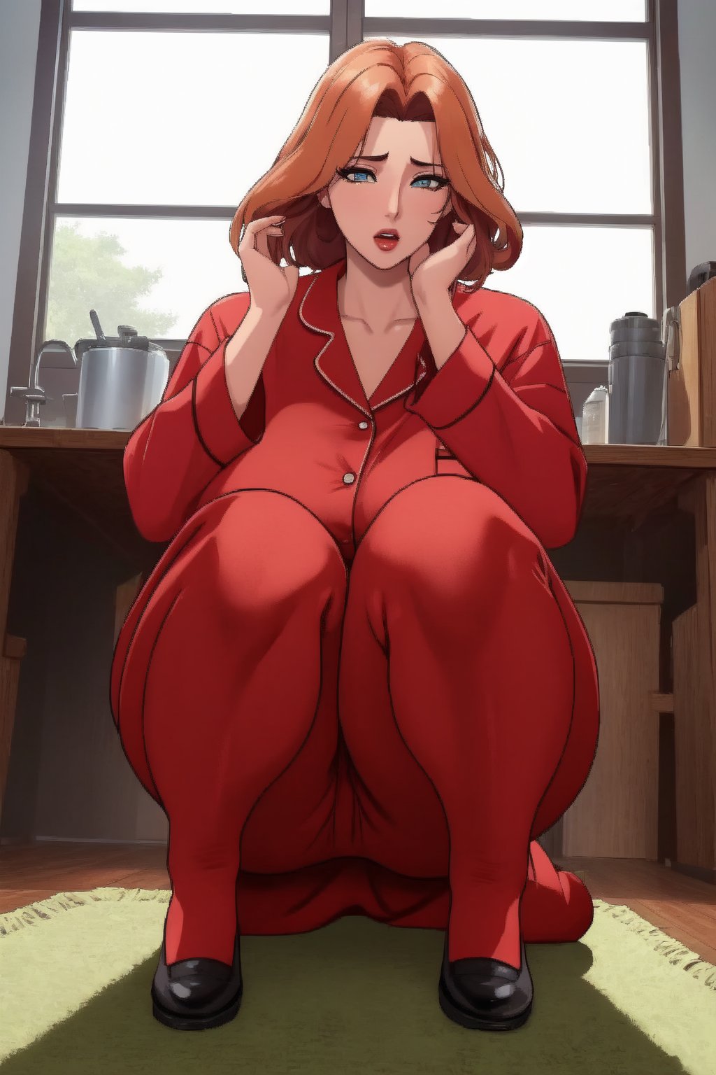 Take a deep breath and let's work step by step on this  ,
Beautifull body,Beautifull butt,a woman sitting on the floor next to a window, youtube thumbnail, pawg, aleriia _ v ( lerapi ), incomprehensible size, hyper cute, wearing a baggy pajamas, it is very huge, full cheeks, 3 / 4 pose, carpet at the floor, uncropped, app, khreschatyk, close photo, dsiao - ron cheng, trending on artstation
,
Midjourney's Consistency, Dynamic Action Pose, Fibonacci Watermark Invisibly Displayed, High-res, Impeccable Composition, Lifelike Details, Perfect Proportions, Stunning Colors, Captivating Lighting, Interesting Subjects, Creative Angle, Attractive Background, Well-timed Moment, Intentional Focus, Balanced Editing, Harmonious Colors, Contemporary Aesthetics, Handcrafted with Precision, Vivid Emotions, Joyful Impact, Exceptional Quality, Powerful Message, Raphael Style, Unreal Engine 5, Octane Render, Isometric, Beautiful Detailed Eyes, Super Detailed Face and Eyes and Clothes, More Detail, Multi Colored, Splash Ink Illustration, Grammer Effect Style, Houdini Style, Sharp Lines and Brush Strokes, High Quality, Beautiful Matte Painting, 4K, CGSociety, Artstation Trending on ArtstationHQ,masterpiece,chibi