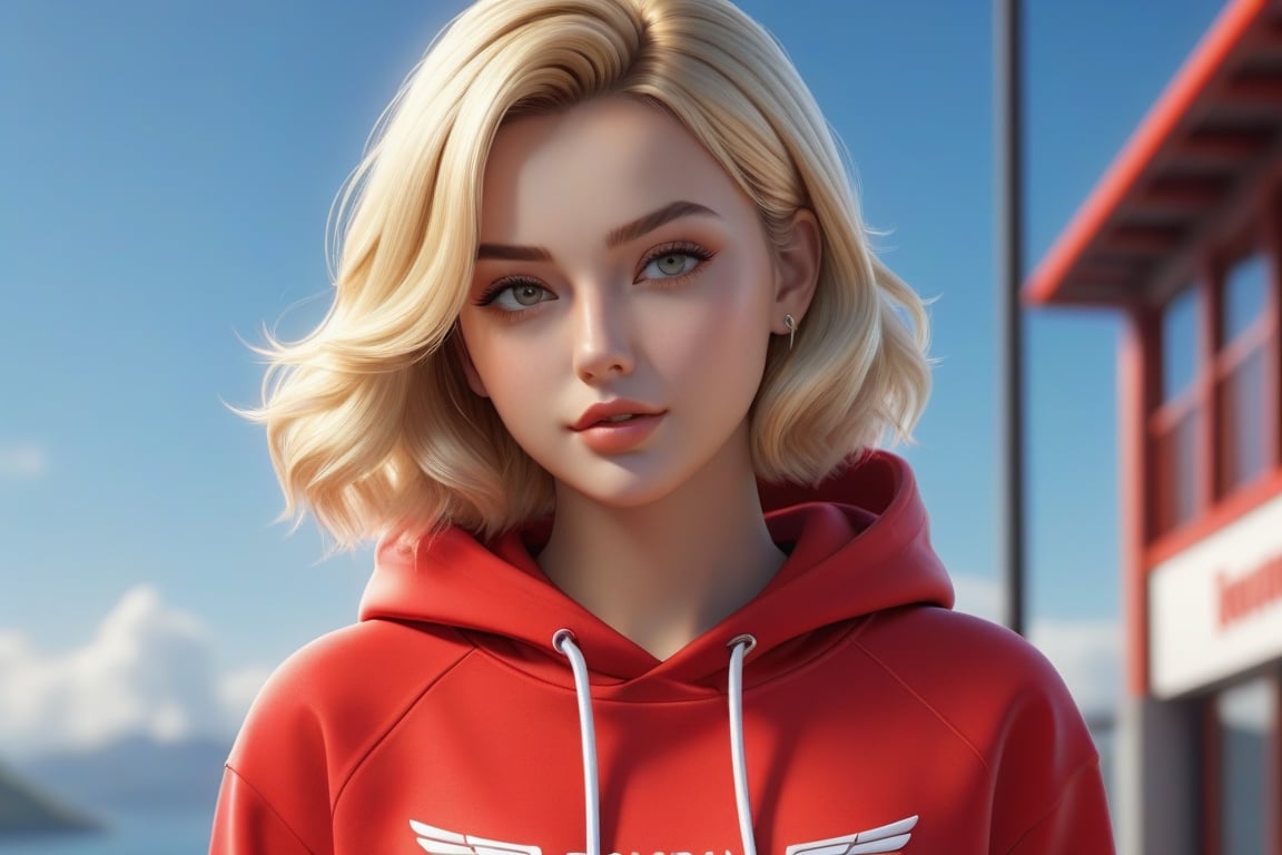 Take a deep breath and let's work step by step on this problem.expert consistency, close up realistic Blonde dutch woman In a red hoodie with qualities of a masterpiece, realism, HDR, UHD, 8K, woman in the style of high dynamic range, kawaii art, animated illustrations, Daz3D, dutch realism, sculpted, vibrant manga, Dutch, creative angle, attractive background, well-timed moment, intentional focus, balanced editing, harmonious colors, contemporary aesthetics, handcrafted with precision, vivid emotions, joyful impact, exceptional quality, powerful message, in Raphael style, unreal engine 5,octane render,isometric,beautiful detailed eyes,super detailed
,More Detail,more detail XL