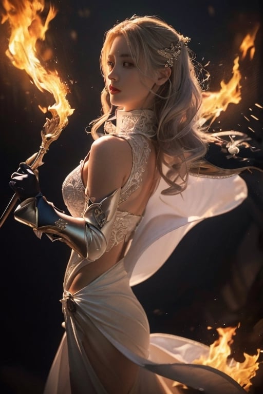 knight, silver heir, dragon slayer, blood, sheet metal armor,, Under Boob,burning backdrop, 
(best quality,4k,8k,highres,masterpiece:1.2),
ultra-detailed,(realistic,photorealistic,photo-realistic:1.37),
woman,beautiful,portraits,vivid colors,glowing eyes,flowing hair, divine aura, ethereal beauty, elegant pose, enchanting expression,mystical atmosphere,powerful yet graceful presence,goddess-like features,mysterious charm
 