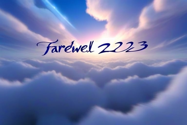 text"Farewell 2023",masterpiece,clouds,bottom_view