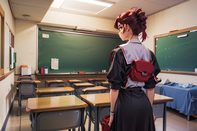 girl_sandwich, school_girl, irritated, annoyed,  school_room, grab yourbutt, school_uniforms, perfect-ass, skirt, standing, anus_peek