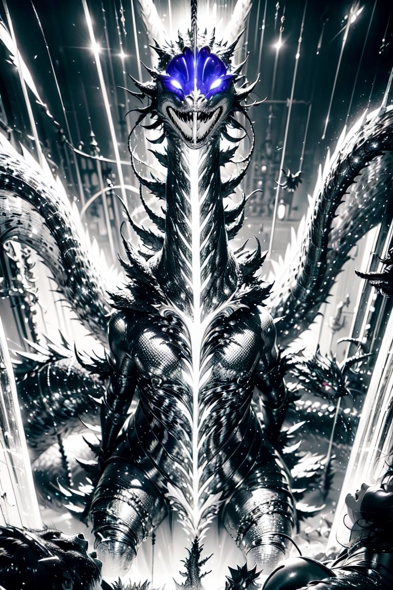 King Ghidorah, black and white entanglement