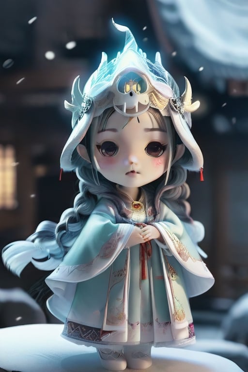 chibi,Cute_Ghost,booth,winterhanfu