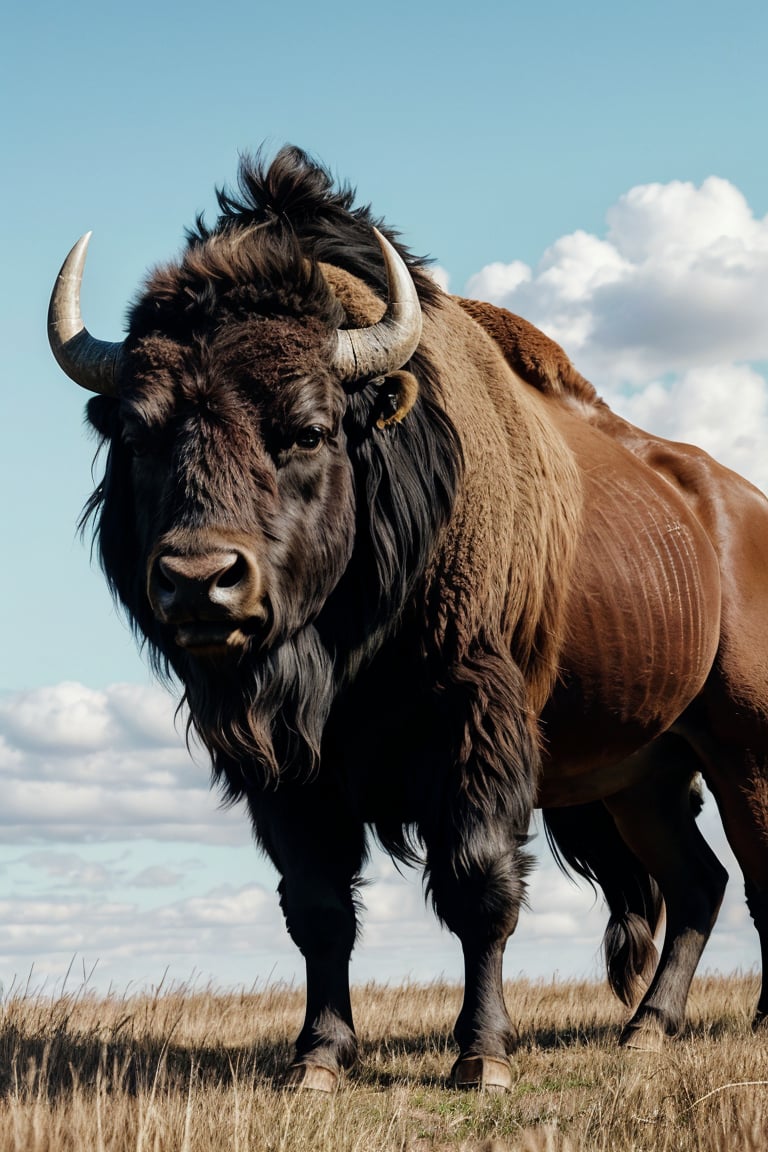 glamor shot, full-body_portrait(1.5),a native american warrior sneaking up on a bison(1.5), through the tall grass intricately detailed, dramatic, Masterpiece, HDR, beautifully shot, hyper-realistic, sharp focus, 64 megapixels, perfect composition, high contrast, cinematic, atmospheric, Ultra-High Resolution, amazing natural lighting, crystal clear picture, Extremely Realistic,beautymix,