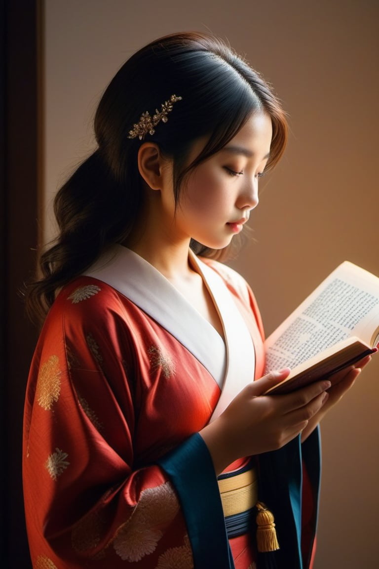 (((iconic but extremely beautiful)))
(((Voluptuous and yet  so adorable,photographed)))
(((Girl japanese 13-year-old Reading)))
(((view profile, view angle,view closse-up zoom)))
(((Chiaroscuro light background)))
(((Lighting simple colors)))
(((intricate details,masterpiece,best quality,hyperrealistic, photorealistic)))(((by Murata_Range style)))