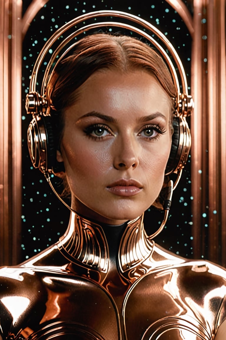 (((iconic futuristic-sci-fi girl but extremely beautiful)))
(((Monochrome copper solid colors)))
(((Chiaroscuro background)))
(((view macro zoom, close up )))
(((open spaces mystical background)))
(((intricate details,masterpiece,best quality,hyperrealistic,)))
(((gorgeous,voluptuous)))
(((by Michael Curtiz style, by Diane Arbus style)))