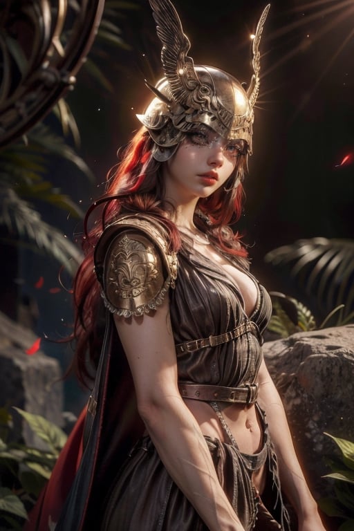 (((masterpiece))),(((sharp eyes))),(((long eyelashes and eyeliner))),(((very beautiful face))),(((face))),((large tits))),(((small waist))), 



ethereal fantasy concept art of   (((lora:MaleniaXL:.8))) malenia woman, full body (((lora:SDXL_Sacred_beast:.4))) helmet, intense red hair . magnificent, celestial, ethereal, painterly, epic, majestic, magical, fantasy art, cover art, dreamy,