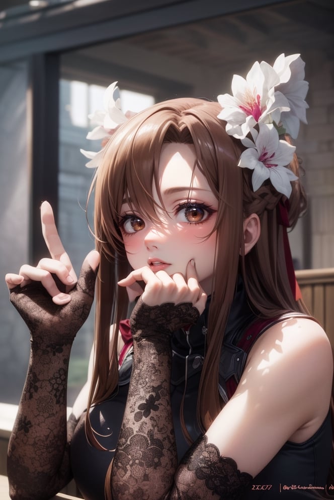 masterpiece,, perfect lighting, ultra detailed, 1girl, , close up, , big breasts,, looking at viewer, detailed face, blush, ,aaasuna,MARIN KITAGAWA, long hair, brown hair braid,kitagawa marin sb,yuuki asuna, kizukiai, , brown eyes,Extremely Realistic,1 girl,Girl,Nice legs and hot body