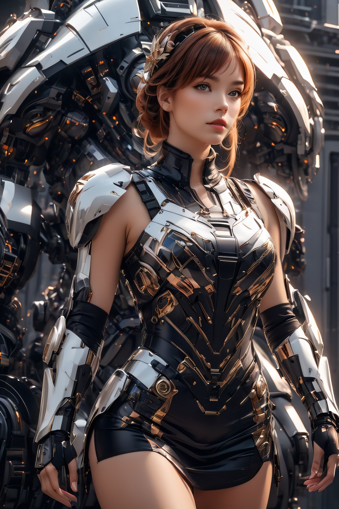 fierce beauty ((full body)), her brown hair with blonde highlights on her bangs cascading down the side of her face and shoulders, standing inside of a MECH suit, (masterpiece, top quality, best quality, official art, beautiful and aesthetic:1.2), (1girl), extreme detailed,(fractal art:1.3),colorful,highest detailed,zoomout,perfecteyes, random hairstyle
,alluring_lolita_girl,RedHoodWaifu,beautymix,futurecamisole,mecha,xxmix_girl,Movie Still,Film Still,Wearing edgTemptation,Cinematic,p3rfect boobs,skirtlift,cleavage,Cinematic Shot,Cinematic Lighting,aesthetic portrait,photo r3al