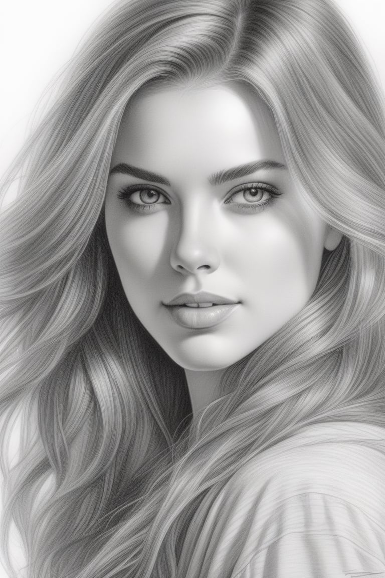 a realistic pencil drawing of a beautiful young woman with long hair,

conceptual art,

Very detailed,

intricately detailed,

sharp details,

Hyper realistic,

line art,

pencil drawing,

comic style,

trend in artstation,

sharp focus,

studio photo,

intricate details,

watercolor wash,

coming back to life,

coming out of paper,

16k resolution,

deviantart masterpiece,

Very detailed,

White background,

art by greg rutkowski