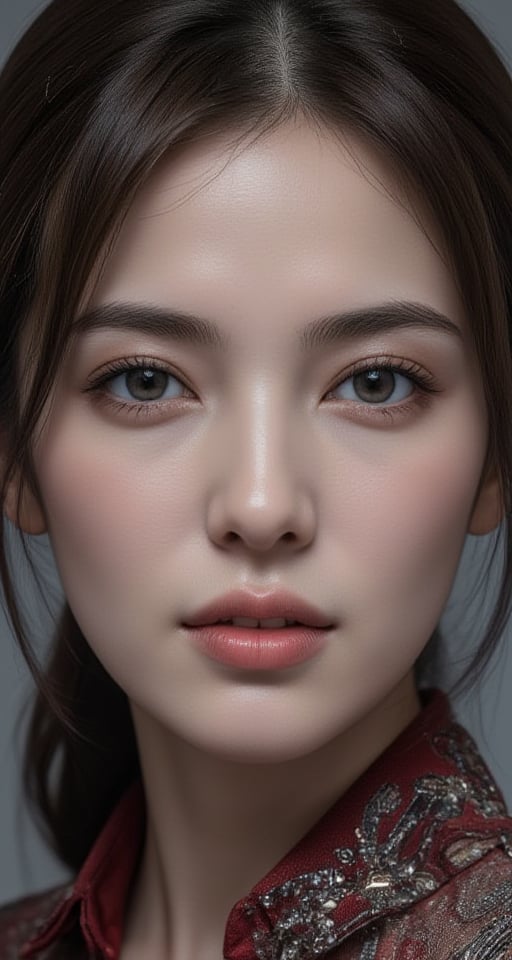 Fantasy, martial arts, ancient times, simplicity, complex structure, complex details, virtual reality (skin glowing), (detailed skin, pores visible), (plain decoration: 1.2), (color eyes: 1.3), beautiful.  Beautiful face.  Masterpiece, ((Best Work of Art)), Award-winning work, Intricate details, Attention to detail, Futuristic city, Full body, Futuristic network model, Cinematic effect, Cinematic feel, Surrealism, Award-winning portrait, Photo-quality photorealism Design, (Ultra High Resolution, Highest Quality, Realistic), Complex Composition, jiyon, Jiyoung, epiC35mm, hirose, Realism, Enhanced all, yui