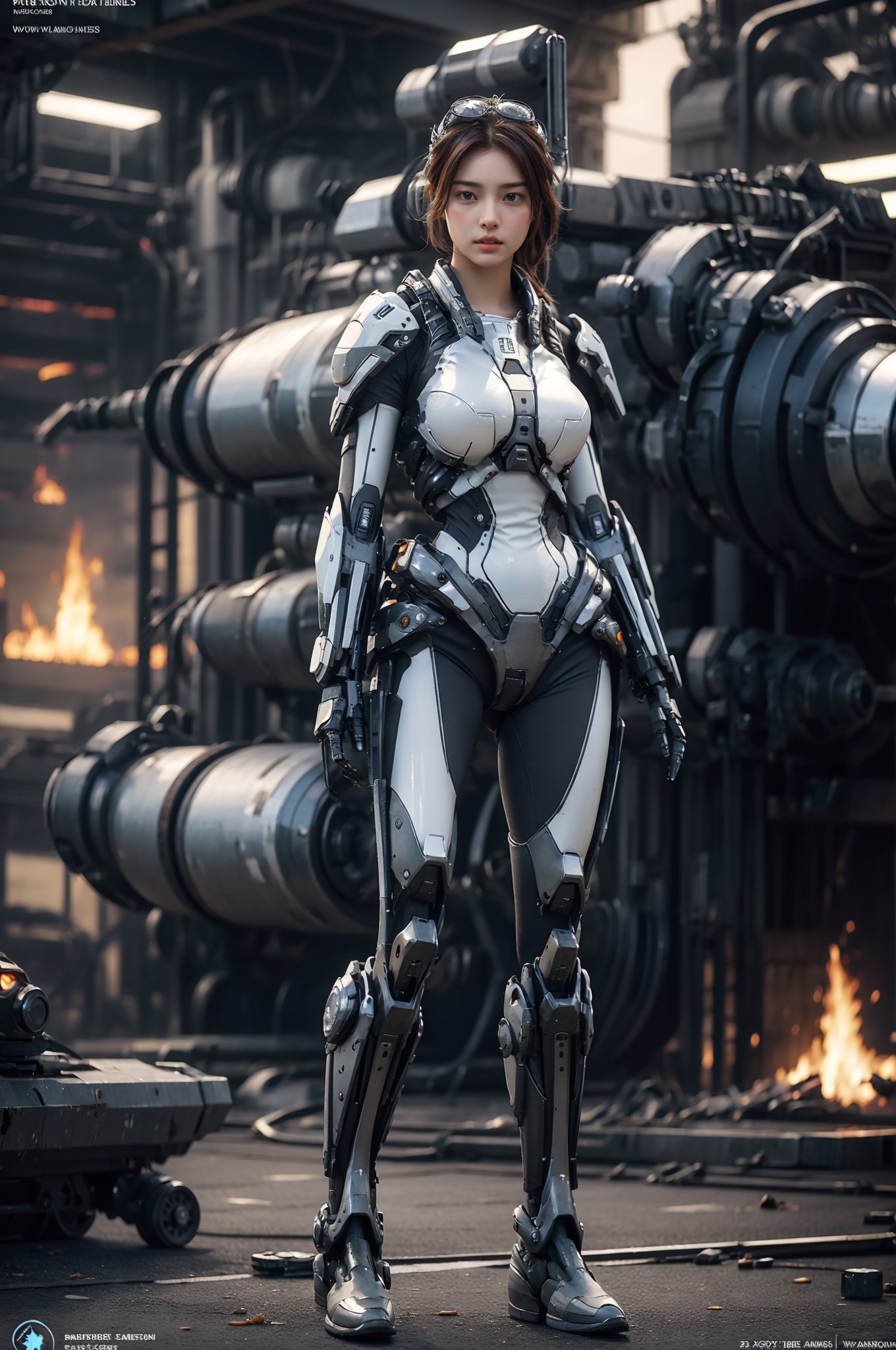 RAW photo,  best quality,  photo realistic,  master piece,  1girl,  solo, most beautiful Star Craft Character Terran Ghost ((Sarah Kerrigan)), 21 years old,  adorable,  innocent look, (inspired by Star Craft II game),
(((sexy girl’s body))),  (((petite body))),  medium breasts,  slim body,

Full body, front view,
tense,  Stern face, angry, tight lip,
looking at viewer,


Standing in nuclear power plant industrial complex under blue sky with fire and smoke in the background,

long hair,  tidy hair, (Red hair),

Wearing full body tactical stealth suit, tactical headset (inspired by Star Craft 2), full body suit, psionic energy body,mecha, 
skintight biomech exo suit,xxmix_girl,novastarcraft,Masterpiece