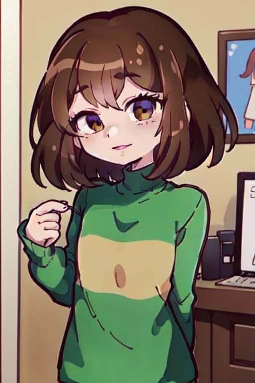 

,marikyuun,Undertale Chara, brown hair