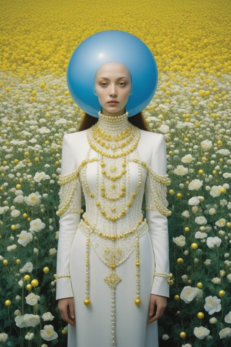 (((iconic,conic,squares,triangle,sphere ,futuristic-sci-fi but extremely beautiful)))
(((pea yellow, pea flowers blues, white pearls trim)))

(((hasselblad 70mm camera films)))
(((Surrealist art, Dreamlike, mysterious, provocative, symbolic, intricate,photorealistic, masterpiece)))
(((open spaces,love epic,Desire)))
(((intricate details, masterpiece, best quality,master of photographed)))
(((Wide angle, full body shot, profile view)))
(((dynamic pose, looking at viewer))) 
(((by leonardo da vinci style,by Diane Arbus)))