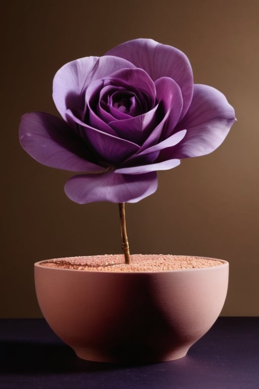 ArtMachina, cyb-3d-art, close up, (((Lilac,Beige,Maltese Terracotta, Pink color)))masterpiece, best quality, ultra quality, levitating crystal rose, 3D, artistic, aestethic, minimalistic style, simple composition, majestic art, dark background, levitating,photo r3al, cinematic moviemaker style,IMGFIX